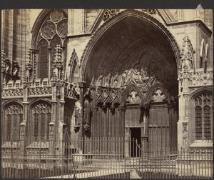 [Portal av en katedral] av Unknown artist