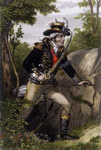 Portrett i full lengde av Chouan-lederen Francois Athanase (Francois-Athanase) de Charette de la Contrie (1763-1796). av Unknown artist