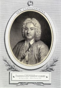 Portrett i medaljong av François Couperin dit Le Grand, n.d. 19. s. av Unknown artist