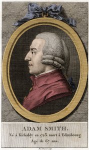 Portrett av Adam Smith (1723 - 1790), skotsk filosof og økonom. av Unknown artist