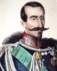 Portrett av Alfonso Ferrero, Marquis de La Marmora (1804-1878), italiensk general og politiker av Unknown artist