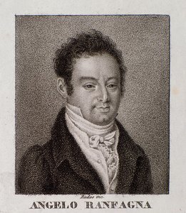 Portrett av Angelo Ranfagna (gravering) av Unknown artist