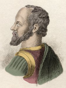 Portrett av Anne de Montmorency, hertug av Montmorency (1492-1567), fransk militær, statsmann og diplomat. Gravering av 1800-tallet. av Unknown artist