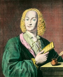 Portrett av Antonio Vivaldi (1678-1741), italiensk komponist. Gravering fra 1700-tallet. Privat samling av Unknown artist