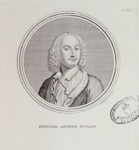 Portrett av Antonio Vivaldi (gravering av Unknown artist