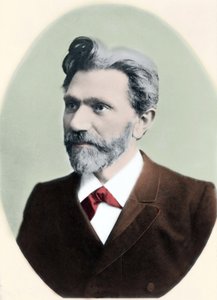 Portrett av August Bebel (1840-1913), tysk politiker. av Unknown artist