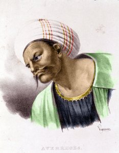 Portrett av Averroes (1126 - 1198). av Unknown artist
