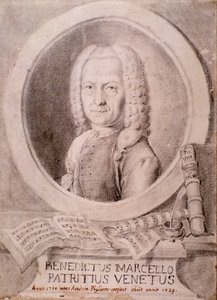 Portrett av Benedetto Marcello (tegning) av Unknown artist