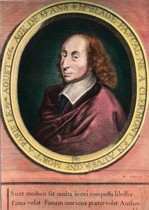 Portrett av Blaise Pascal av Unknown artist
