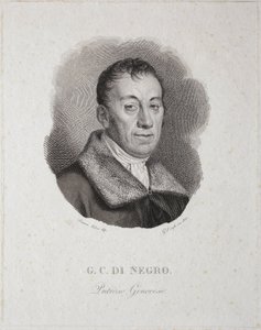 Portrett av Carlo Di Negro (gravering) av Unknown artist