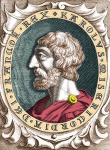 Portrait of Charlemagne or Charles I the Great (742 - 814) King of the Francs. av Unknown artist