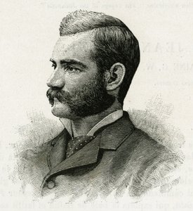 Porträt von Danenhower, zweiter Leutnant der La Jeannette-Crew, für die Mission Nord. Gravur zur Illustration „Le voyage de la Jeannette“. von Unknown artist