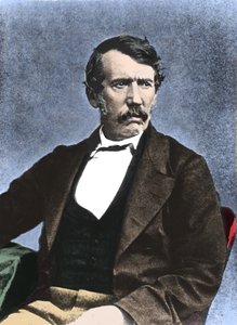 Portrett av David Livingstone (1813-1873) skotsk misjonær og oppdagelsesreisende. av Unknown artist