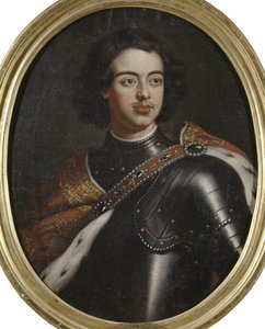 Portrett av keiser Peter I den store (1672-1725), Anonym . Olje på lerret. Mål: 77x61 cm. Nationalmuseum Stockholm av Unknown artist