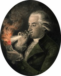 Portrett av Francois Pilatre de Rozier (1756-1785), fransk kjemiker og flyfart. av Unknown artist