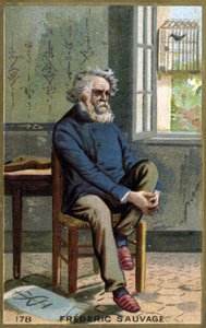 Portrett av Frédéric Sauvage (1786 - 1857), fransk oppfinner. av Unknown artist