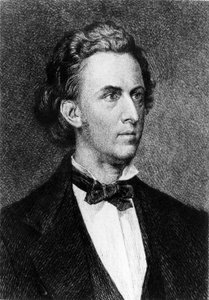 Portrett av Frederick Chopin (1810 - 1849), polsk komponist. av Unknown artist