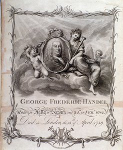 Portrett av Georg Friedrich Handel (gravering) av Unknown artist