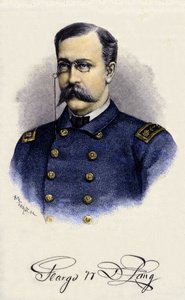 Portrett av George Washington de Long, amerikansk oppdagelsesreisende (1844-1881). av Unknown artist