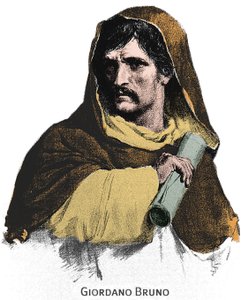 Portrait of Giordano Bruno (1548-1600). av Unknown artist