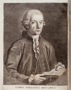 Porträt von Giordano Riccati (Gravur) von Unknown artist