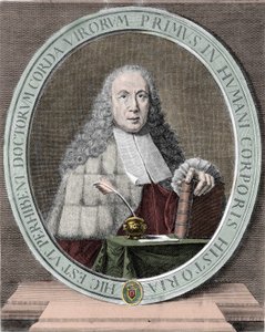Portrett av Giovanni Battista Morgagni (1682-1771) italiensk lege og anatom. Milanese. av Unknown artist