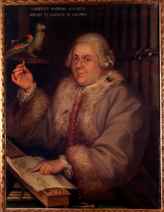 Portrett av Giovanni Lorenzo Mariani, italiensk komponist (maleri av Unknown artist