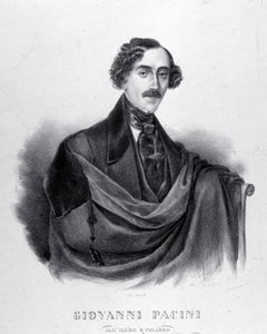 Portrett av Giovanni Pacini, italiensk komponist (1796-1867). av Unknown artist