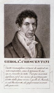 Portrett av Girolamo Crescentini (gravering) av Unknown artist