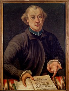 Portrett av Giuseppe Pizzati, italiensk musikkteoretiker (maleri av Unknown artist