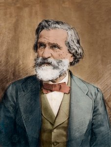 Portrett av Giuseppe Verdi - Portrett av den italienske komponisten Giuseppe Verdi (1813 - 1901) ca. 1887 av Unknown artist