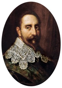 Portrett av Gustave-Adolf II (Gustave Adolphe) (1594-1632), konge av Sverige fra 1611 til 1632. Maleri. Padua, kommunale museum i Padua. av Unknown artist
