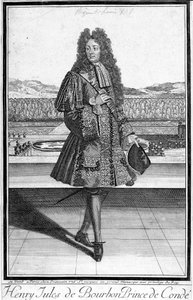 Portrett av Henri Jules de Bourbon, Prince of Conde (Henri-Jules de Bourbon-Conde) (1643-1709). av Unknown artist