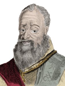 Portrett av Henri Percy (Henry Percy) (1564-1632), 9. jarl av Northumberland, med kallenavnet Trollmannsgreven, fengslet for sin deltakelse i Powder Conspiracy (1605). Gravering av 1800-tallet. av Unknown artist