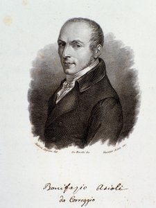 Portrett av den italienske komponisten Bonifazio Asioli (gravering. 1800-tallet) av Unknown artist