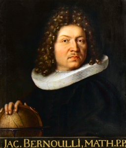 Portrett av Jacques Bernoulli (1667-1748) - sveitsisk matematiker av Unknown artist