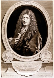 Portrett av Jean Baptiste Lully (1632-1687). av Unknown artist