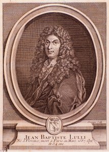 Portrett av Jean Baptiste Lully (gravering av Unknown artist