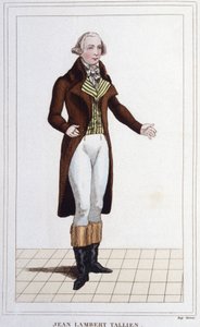 Portrett av Jean Lambert (Jean-Lambert) Tallian. Fransk politiker (1767 til 1820) stedfortreder for konvensjonens gravering av 1830 av Unknown artist