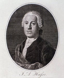 Portrett av Johann Adolf Hasse (gravering) av Unknown artist