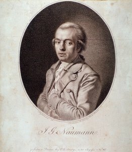Portrett av Johann Gottlieb Naumann (gravering) av Unknown artist
