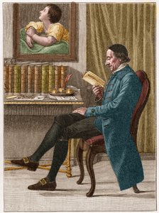 Portrett av Johann Kaspar Lavater eller Gaspard Lavater (1741-1801), sveitsisk teolog og tysktalende forfatter kjent for sitt arbeid med fysiognomoni. av Unknown artist
