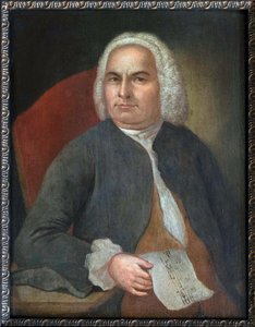 Portrett av Johann Sebastian Bach - Johann Emanuel Goebel (1720-1759). Olje på lerret, før 1754. Bach-huset i Eisenach av Unknown artist