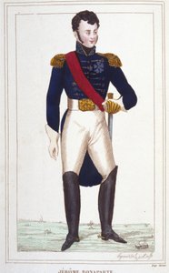 Portrett av Jêrome Bonaparte 1784-1860 gravering av 1830 av Unknown artist