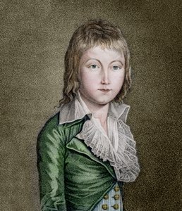Portrett av LOUIS XVII (1785-1795) Dauphin of France Lithograph av Unknown artist