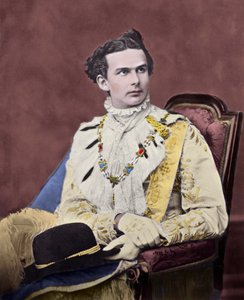 Portrett av Louis II de Baviere (Ludwig Otto Friedrich Wilhelm av Wittelsbach av Unknown artist