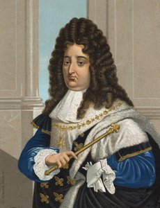 Portrait of Louis XIV (1638 - 1715), King of France. after “” hombres y Mujeres celebres””. Barcelona 1877. av Unknown artist