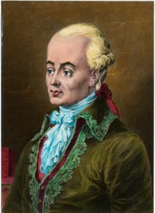 Portrett av Luc de Clapiers, Marquis de Vauvenargues (1715 - 1747), fransk moralist. Gravering fra 1700-tallet. Privat samling. av Unknown artist