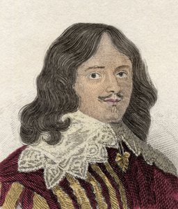 Portrett av Lucius Cary (ca. 1610-1643), 2. Viscount Falkland, politiker, militær og engelsk forfatter. Gravering av 1800-tallet. av Unknown artist