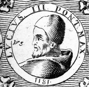 Portrett av Lucius III (? - 1185). av Unknown artist